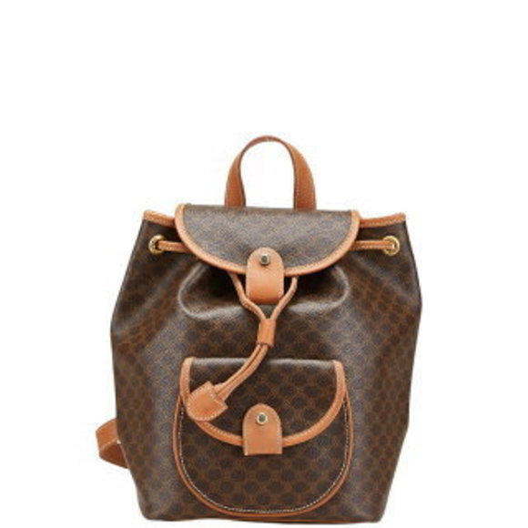 Celine Macadam Backpack Brown Leather - Picture 1 of 8